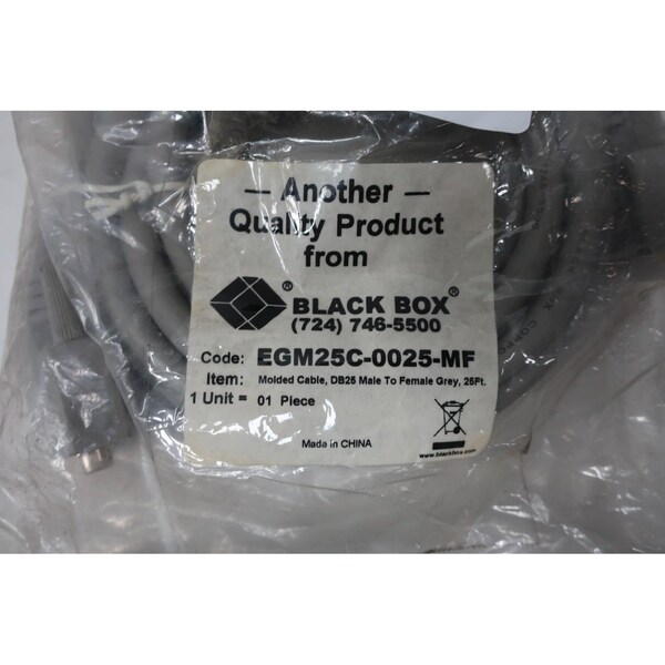 Caja Negra CABLE DE CORDSET DE 25 PIES - EGM25C-0025-MF