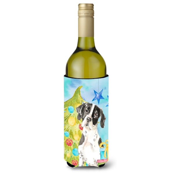 Carolines Treasures Christmas Tree English Pointer Wine Bottle Beverge Insulator Hugger - CK1880LITERK