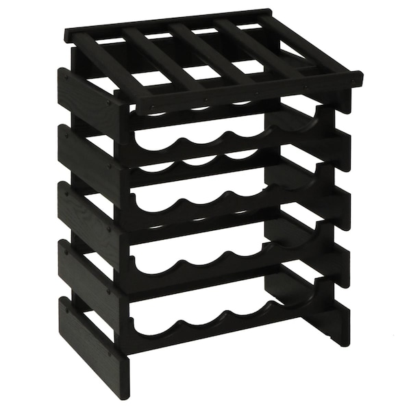 Razoredge 20 Bottle Dakota Wine Rack with Display Top - Black - RA3274254