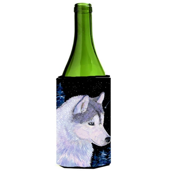 Carolines Treasures Siberian Husky Wine bottle sleeve Hugger - SS8617LITERK
