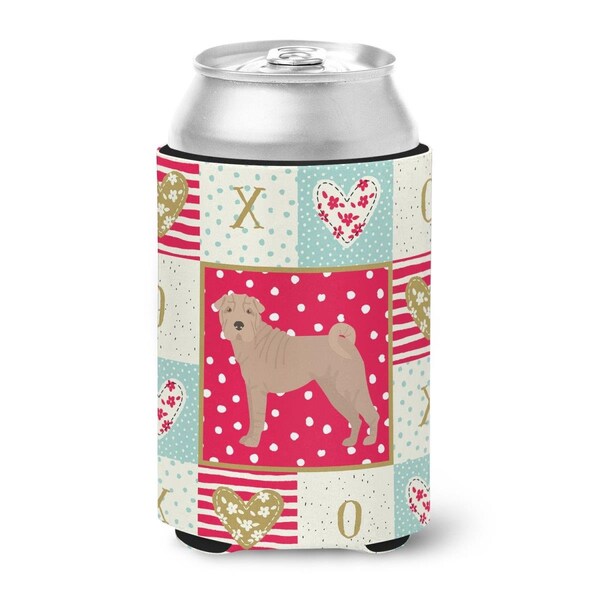 Carolines Treasures 12 oz Shar Pei No.2 Love Can or Bottle Hugger - CK5894CC