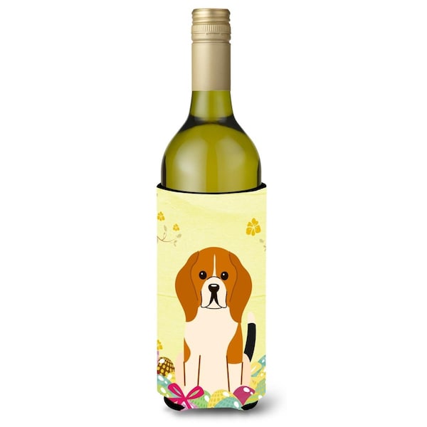 Carolines Treasures Easter Eggs Beagle Tricolor Wine Bottle Beverge Insulator Hugger - BB6040LITERK