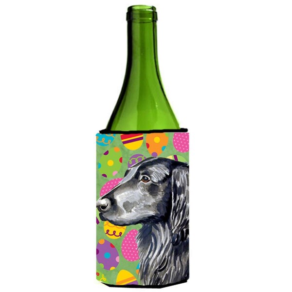 Carolines Treasures Flat Coated Retriever Easter Eggtravaganza Wine Bottle  Hugger - 24 oz. - LH9411LITERK