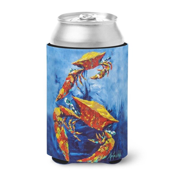 Carolines Treasures Crab Puddle O Two Can or Bottle Hugger - MW1345CC
