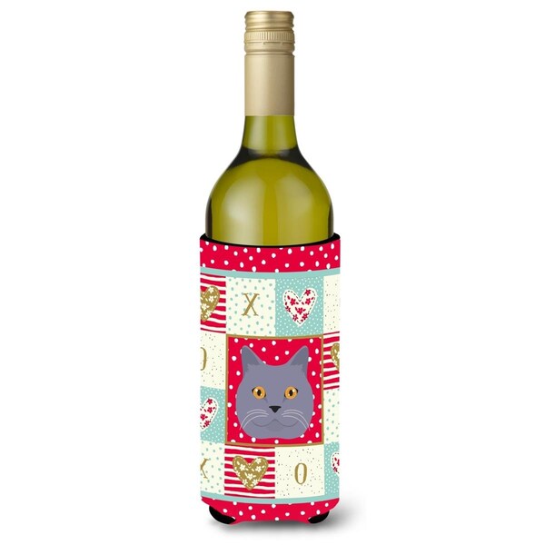 Carolines Treasures British Shorthair Cat Wine Bottle Beverage Insulator Hugger - CK5095LITERK
