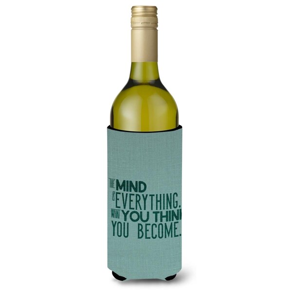 Carolines Treasures What you Think you Become Wine Bottle Beverge Insulator Hugger - BB5454LITERK