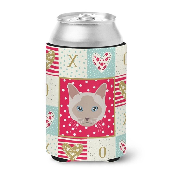 Carolines Treasures 12 oz Thai Lilac Cat Love Can or Bottle Hugger - CK5172CC