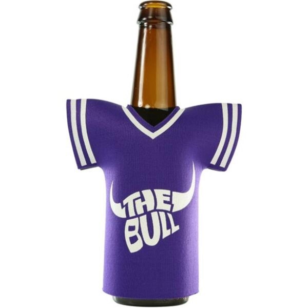 Logo Chair Plain Purple Jersey Bottle Coozie - 001-791-PRP