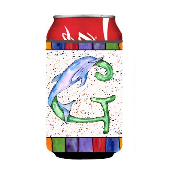 Carolines Treasures Letter G With Dolphin Can Or Bottle  Hugger - 8430-GCC