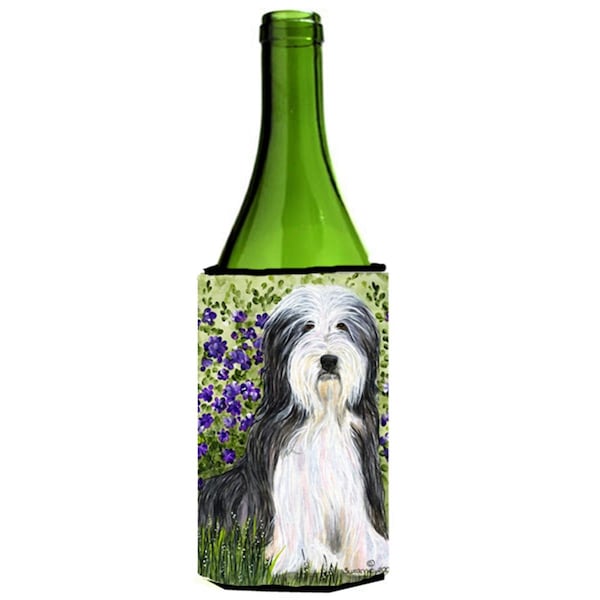 Carolines Treasures Bearded Collie Wine Bottle  Hugger - 24 oz. - SS8022LITERK