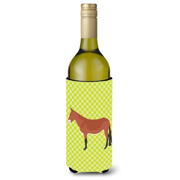 Carolines Treasures Mule Green Wine Bottle Beverge Insulator Hugger - BB7671LITERK