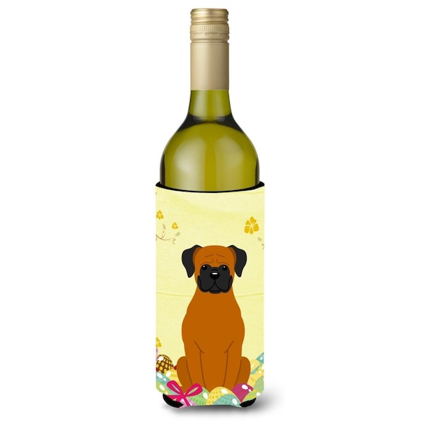 Carolines Treasures Easter Eggs Fawn Boxer Wine Bottle Beverge Insulator Hugger - BB6115LITERK
