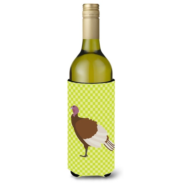Carolines Treasures Bourbon Red Turkey Hen Green Wine Bottle Beverge Insulator Hugger - BB7808LITERK