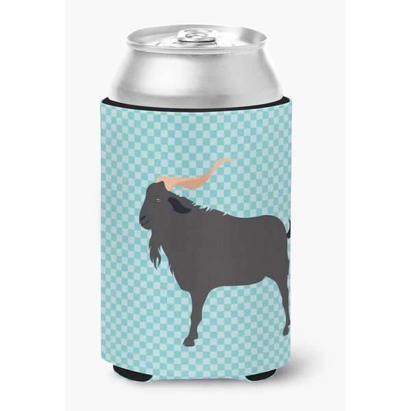 Carolines Treasures Verata Goat Blue Check Can or Bottle Hugger - BB8056CC