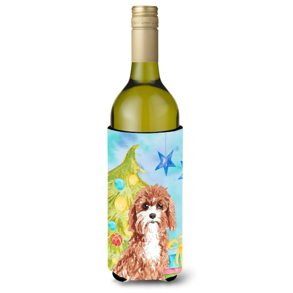 Carolines Treasures Christmas Tree Cavapoo Wine Bottle Beverge Insulator Hugger - CK1881LITERK