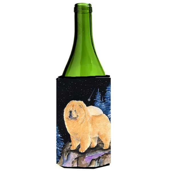Carolines Treasures Starry Night Chow Chow Wine bottle sleeve Hugger 24 oz. - SS8454LITERK