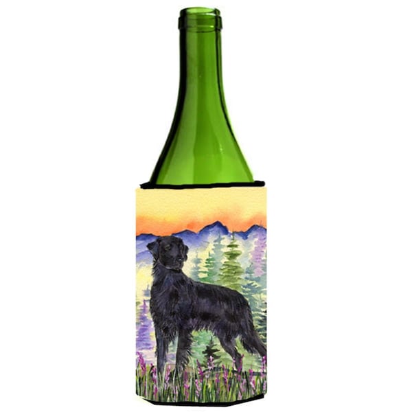 Carolines Treasures Flat Coated Retriever Wine bottle sleeve Hugger - 24 oz. - SS8263LITERK