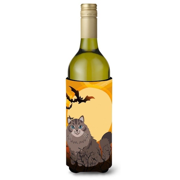 Carolines Treasures Halloween Siberian Cat Wine Bottle Beverge Insulator Hugger - BB4455LITERK