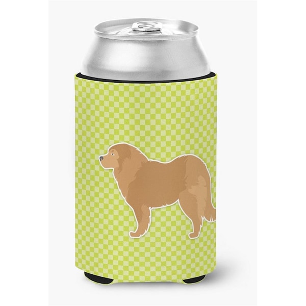 Carolines Treasures Caucasian Shepherd Dog Checkerboard Green Can or Bottle Hugger - BB3825CC