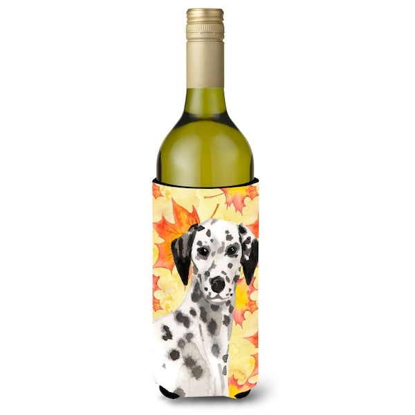 Carolines Treasures Dalmatian Fall Wine Bottle Beverge Insulator Hugger - BB9520LITERK