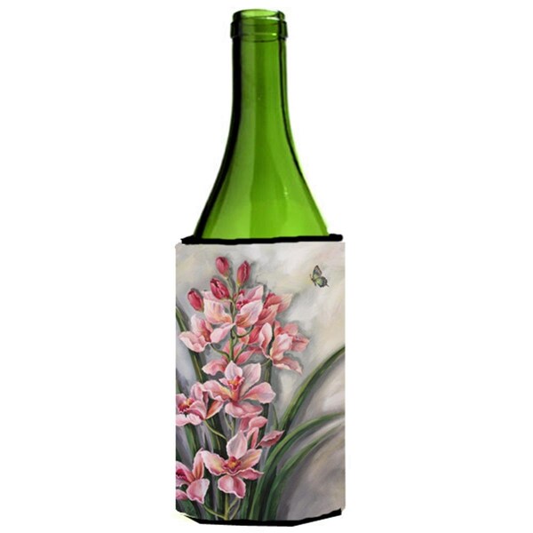Carolines Treasures Orchids by Judith Yates Wine Bottle Can cooler Hugger - JYJ0071LITERK
