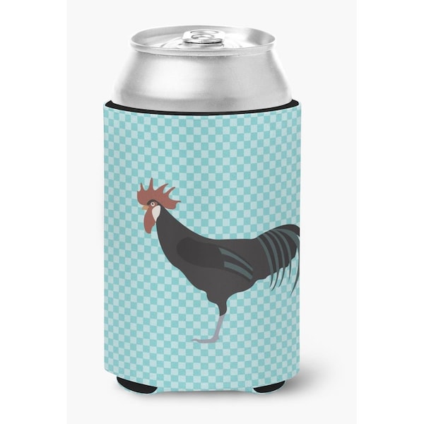 Carolines Treasures Minorca Ctalalan Chicken Blue Check Can or Bottle Hugger - BB8015CC