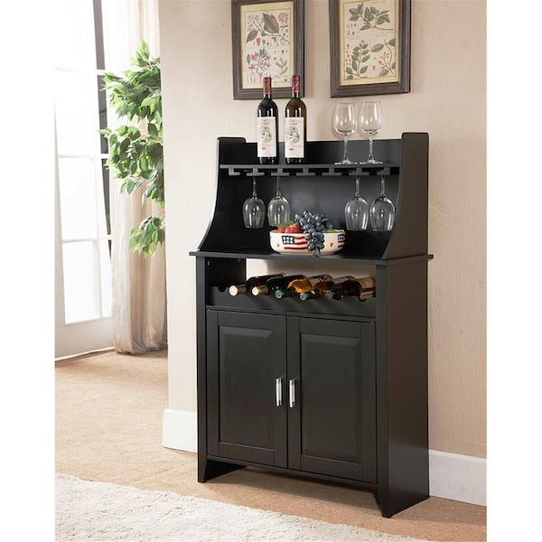 Kb 48 x 32 x 12 in. Wine Rack - Black - KB302731