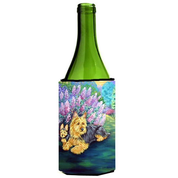 Carolines Treasures Australian Terrier And Puppy Wine bottle sleeve Hugger - 24 oz. - 7209LITERK