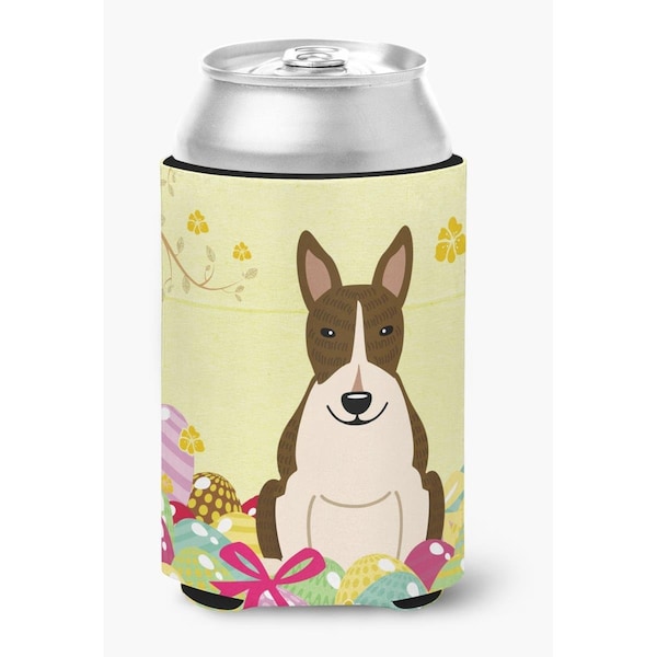 Carolines Treasures Easter Eggs Bull Terrier Dark Brindle Can or Bottle Hugger - BB6136CC