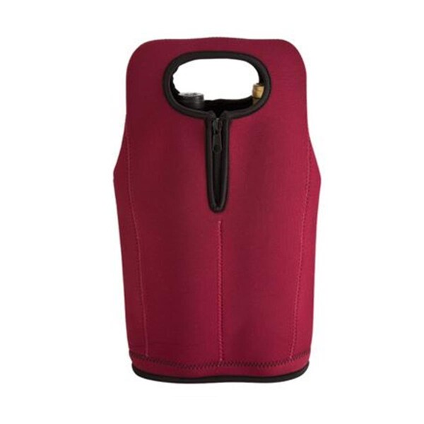 Alimentacion Neoprene Two-Bottle Wine Carrier - Burgundy - AL2597304