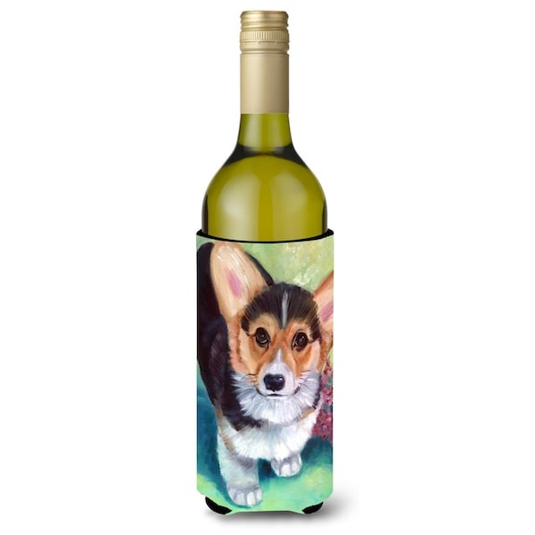 Carolines Treasures Pembroke Corgi Puppy Wine Bottle Beverage Insulator Hugger - 7368LITERK