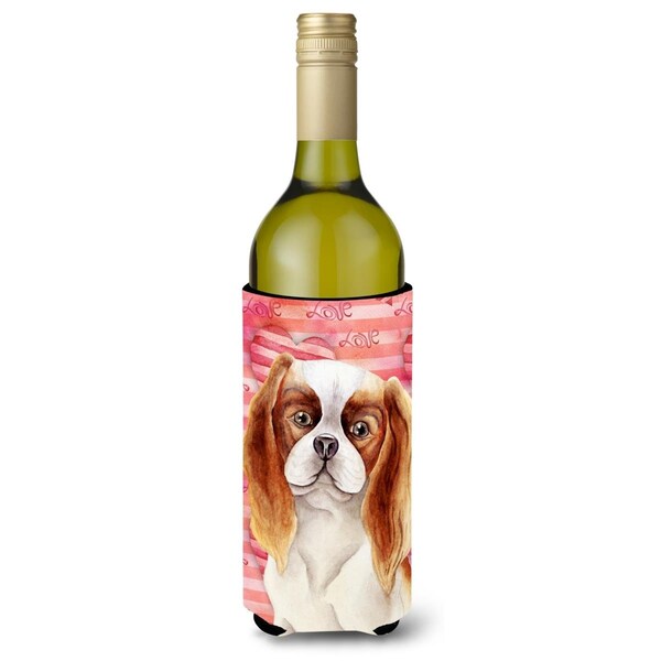 Carolines Treasures Cavalier Spaniel Love Wine Bottle Beverge Insulator Hugger - CK1391LITERK