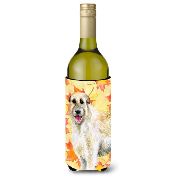 Carolines Treasures Irish Wolfhound Fall Wine Bottle Beverge Insulator Hugger - BB9931LITERK