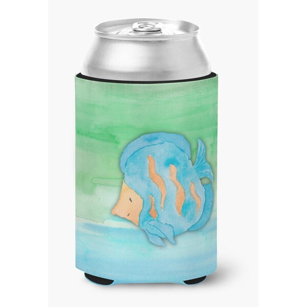 Carolines Treasures Blue Fish Watercolor Can or Bottle Hugger - BB7419CC