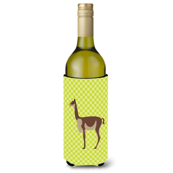 Carolines Treasures Vicugna or Vicuna Green Wine Bottle Beverge Insulator Hugger - BB7743LITERK