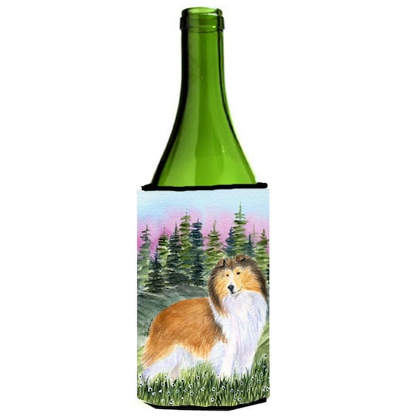 Carolines Treasures Sheltie Wine bottle sleeve Hugger - 24 oz. - SS8321LITERK
