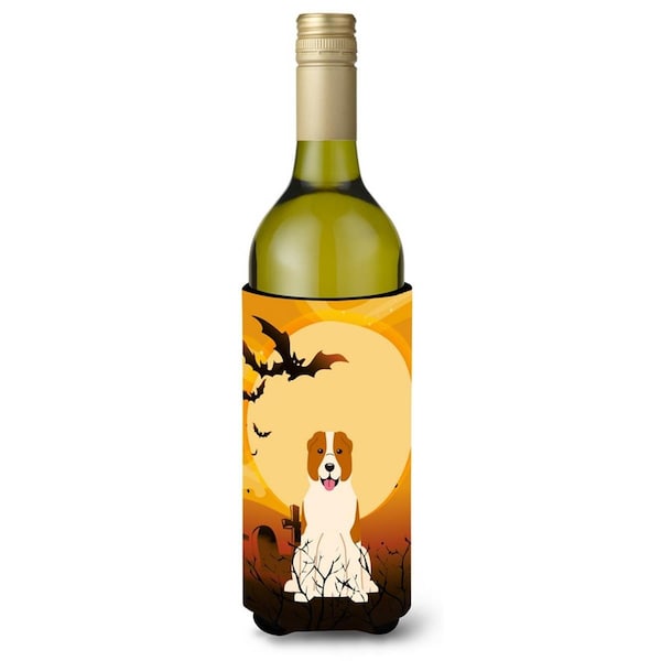 Carolines Treasures Halloween Central Asian Shepherd Dog Wine Bottle Beverge Insulator Hugger - BB4315LITERK