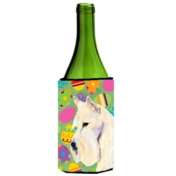 Carolines Treasures Scottish Terrier Easter Eggtravaganza Wine bottle sleeve Hugger - 24 Oz. - SS4875LITERK