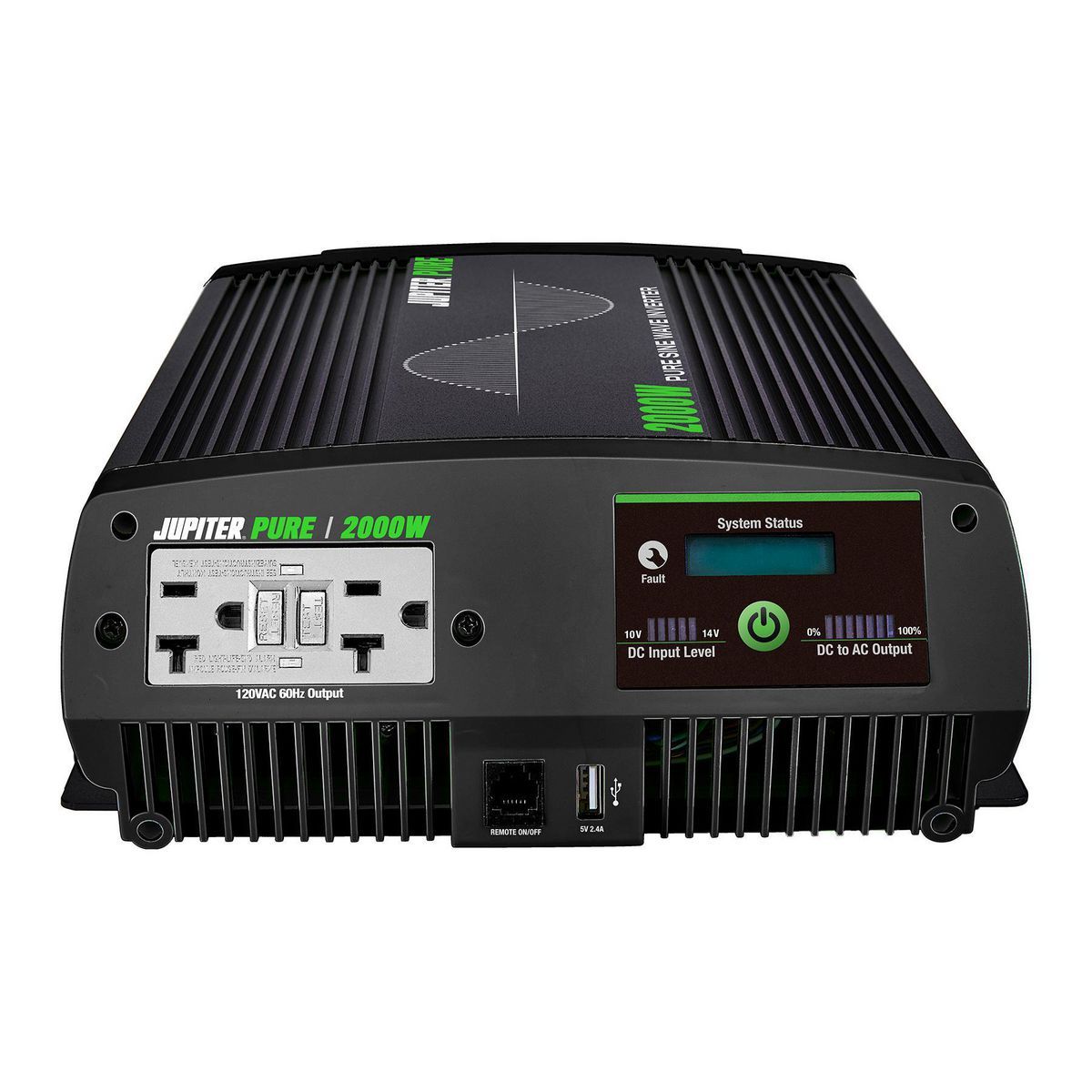 Inversor de energía de onda sinusoidal pura Jupiter Pure de 2000 vatios continuos/4000 vatios pico - 57272