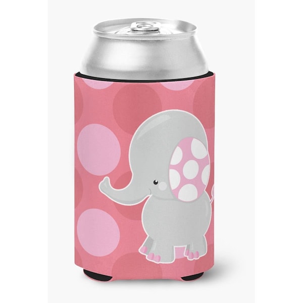 Carolines Treasures Elephant Big Polkadots Can or Bottle Hugger - BB6950CC
