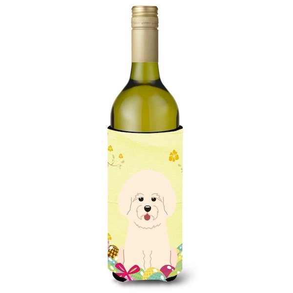 Carolines Treasures Easter Eggs Bichon Frise Wine Bottle Beverge Insulator Hugger - BB6075LITERK