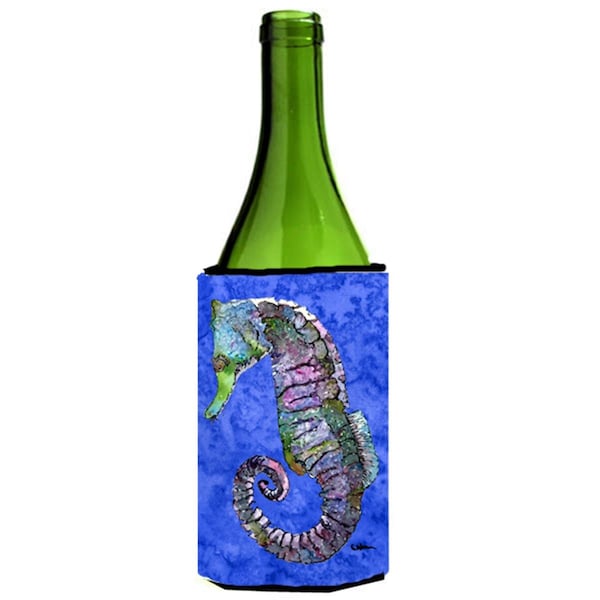 Carolines Treasures Seahorse Wine bottle sleeve Hugger - 24 oz. - 8639LITERK