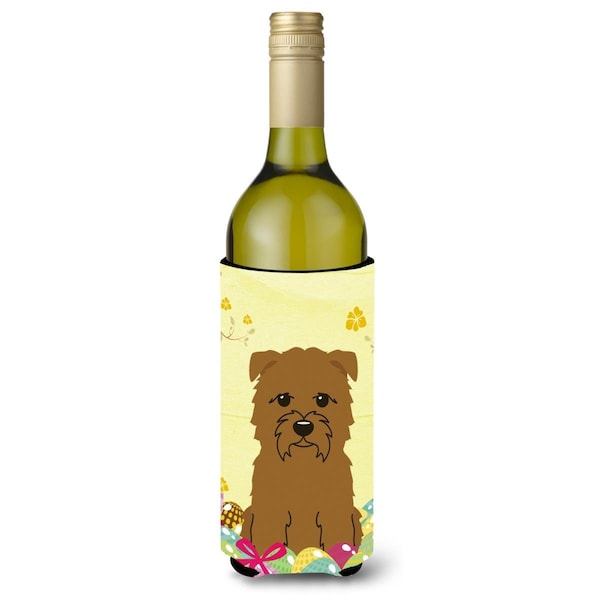 Carolines Treasures Easter Eggs Glen of Imal Tan Wine Bottle Beverge Insulator Hugger - BB6060LITERK