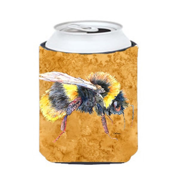Carolines Treasures Bee On Gold Can Or bottle sleeve Hugger - 12 oz. - 8850CC