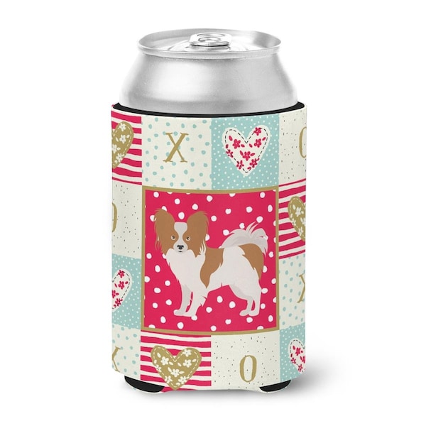 Carolines Treasures 12 oz Papillon No.1 Love Can or Bottle Hugger - CK5871CC