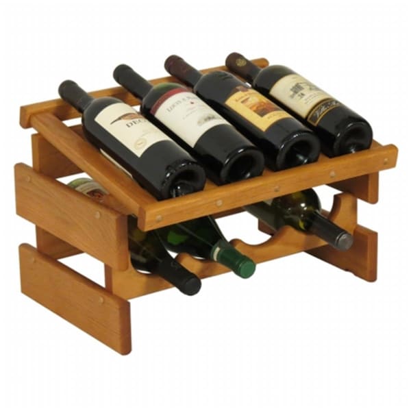 Wooden Mallet 8 Bottle Dakota Wine Rack with Display Top - WO599355