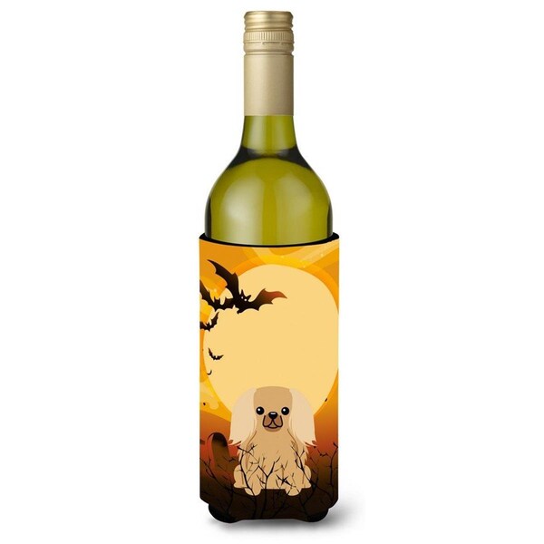 Carolines Treasures Halloween Pekingnese Fawn Sable Wine Bottle Beverge Insulator Hugger - BB4370LITERK