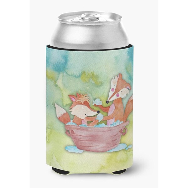 Carolines Treasures Foxes Bathing Watercolor Can or Bottle Hugger - BB7350CC