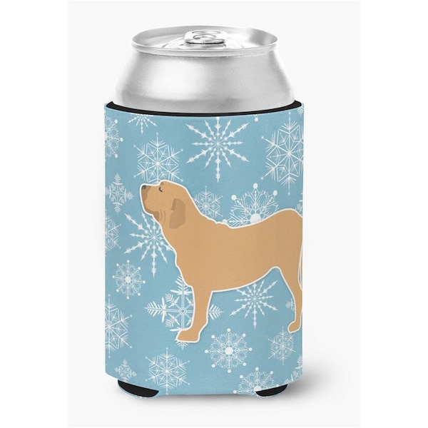 Carolines Treasures Winter Snowflake Fila Brasileiro Can or Bottle Hugger - BB3579CC