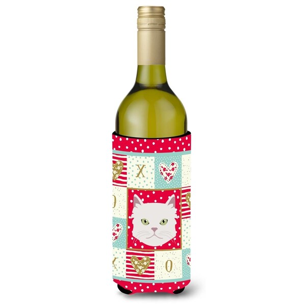 Carolines Treasures Asian Semi Longhaired Cat Wine Bottle Beverage Insulator Hugger - CK5085LITERK